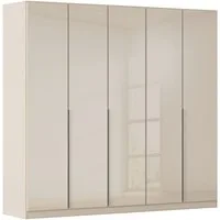 OTTO home Drehtürenschrank Kleiderschrank Kleiderschränke Schrank Garderobe AGORDO mit Glasfront (in zwei Griff-Farben, Breiten 91-405 cm) durchdachte Innenausstattung, in 8 Breiten und 2 Höhen MADE IN GERMANY