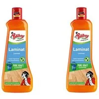 poliboy Laminat Pflege Konzentrat mit Orangenöl - 1 Liter Laminatreiniger (auch für Kork und Linoleum - Kraftvoll/Streifenfrei - Made in Germany)