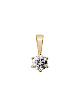 Lyomi Anhänger 585/- Gelbgold 1 synth. Diam. 0,25 ct.
