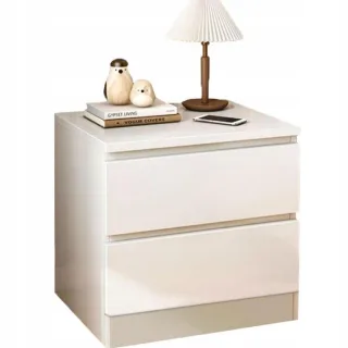Rexo Nachttisch,, Weiß, Holzwerkstoff, 41x30x32 cm, Schlafzimmer, Nachttische