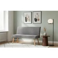 B&D home Essbank PAUL, gepolstert, Federkernbox, mit oder ohne Rückenlehne in 120/140/160cm