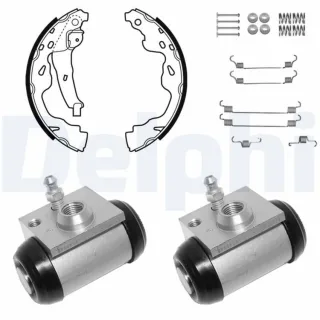 Delphi Bremsbacken vormontiert hinten Citroen C1 Peugeot 107 Toyota Aygo
