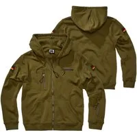 BWuM Outdoorjacke BWuM Tactical Kapuzenjacke mit Flaggen & Klett