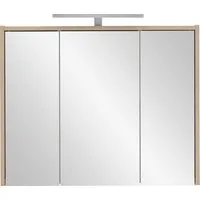 welltime Spiegelschrank List, Spiegelschrank, Made in Germany, B: 74,5 cm Solide Verarbeitung - Dieses Produkt ist in Deutschland gefertigt