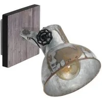 EGLO Wandstrahler BARNSTAPLE, ohne Leuchtmittel, Wandspot aus Stahl, schwenkbar, exkl. E27 (max. 40W), Lampe, Spot
