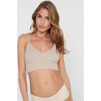 ONLY Bustier ONLVICKY RIB SEAMLESS V-NECK TOP NOOS Materialmix