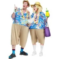 Fun World Kostüm Urlauber Kostüm - Karnevalskostüm Faschingskostüm, Originelles Kostüm mit Kult-Potential