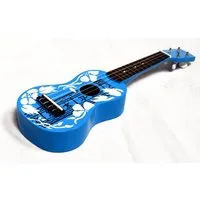 MSA Ukulele Sopranukulele Hawaii Motiv Blumenmuster Nylonsaiten bunt