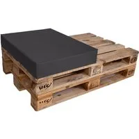 TexDeko Palettenkissen Halbes Palettenkissen für Palettensofa wasserabweisend, (60x80cm) gepolstert In- & Outdoor, Premium-Qualität