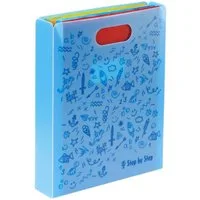 Step by Step Hefter Heftbox mit Tragegriff, transparent, bis DIN A4