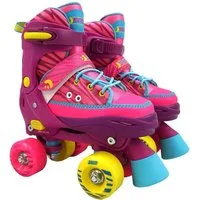 Best Sporting Schlittschuhe Rollschuhe für Kinder und Jugendliche, Größe verstellbar, pink