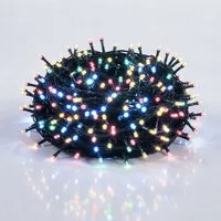 Spetebo Lichterkette LED Weihnachts Lichterkette bunt - 180 LED, 180-flammig