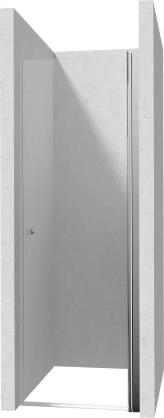 Neuesbad SWING Dusche DOOR Chrom 90CM mit Weissglas NB1DEKTSW041P1