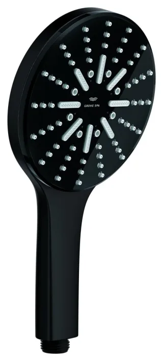 Grohe Handbrause Rainshower Aqua 101676 3 Strahlarten 8.4 l/min phantom black, 101676KF00 101676KF00