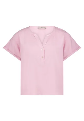 CARTOON - Kurz geschnittene Schlupfbluse mit Halbarm violet - Gr. - 36