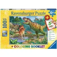 Ravensburger Puzzle Welt der Dinosaurier, 100 Puzzleteile, Made in Germany