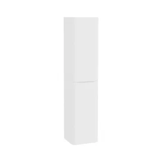 VitrA New Integra Round Hochschrank mit 2 Türen 40 x 37 x 180 cm (BxTxH) Weiß Matt,70069 70069