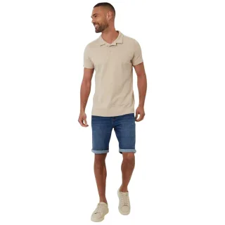 Threadbare - "Kirkby" Poloshirt für Herren (Steinfarben)