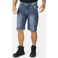 HERO by John Medoox Workerjeans LUCAN Denim Workwear Arbeits-Cargoshorts Jeans Arbeits-Cargoshorts Jeans Denim / Jeansfür Herren