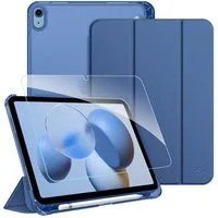 Fintie Tablet-Hülle für iPad 11 Generation 11'' 2025 (A16), iPad 10 Generation 10.9'' 2022, mit Schutzfolie-ultradünne transparente Rückseite Case mit Stifthalter