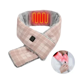 TENGOO Electric Heating Scarf USB Powered Fast Heating Adjustable Temperature Washable Soft Fabric Warm Neck Wrap Comfor