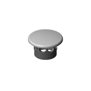 VitrA Push-Open-Ventil 6398L003-7205 mit Ventildeckel Keramik, weiß hochglanz