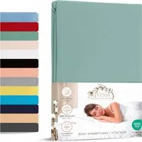 livessa Spannbettlaken Jersey Spannbettlaken Bettlaken Baumwolle weich Rundumgummi, Jersey, Gummizug: Rundumgummizug, In 9 Größen und vielen Farben erhältlich aus 100% Baumwolle