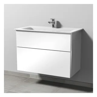 Sanipa 3way Waschtischunterbau zu Ideal Standard Connect Air Waschtisch mit 2 Auszügen, Eiche-Arizon BR64280