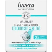 lavera Festes Haarshampoo Festes Pflegeshampoo basis sensitive Feuchtigkeit & Pflege