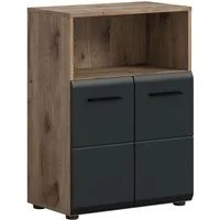 xonox.home Stauraumschrank Nox Oak Nachbildung Melamin beschichtet modern 60x80x30 cm