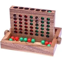 LOGOPLAY Spiel Vier in einer Reihe, Gesellschaftsspiel, Vier in einer Reihe für 2 Spieler Bingo 4 Strategiespiel aus