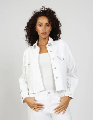 GANG - 94ZOE JACKET - regular fit white - Gr. - XS
