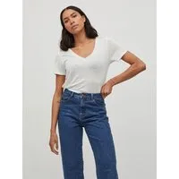 Vila T-Shirt VINOEL S/S TOP - NOOS Viskosemischung, regular fit