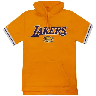 Mitchell & Ness La Lakers NBA Französisch Terry Mens Hooded T-Shirt