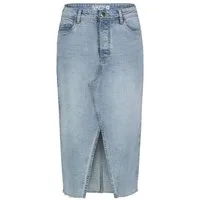 SUBLEVEL Jeansrock Damen Maxi Midi Mini Rock langer Schnitt Denim Stretch