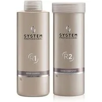 System Professional Haarpflege-Set System Professional R1 + R2 Repair Set 1000 ml – Shampoo & Conditioner, 2-tlg., Shampoo + Repair Conditioner, reichhaltig
