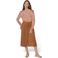 MADELEINE Culotte Weite Velourshose