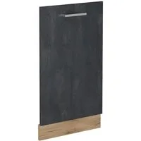 Vicco Frontblende R-Line, Schwarz Beton/Goldkraft Eiche, 45 cm ohne Arbeitsplatte (1 St)