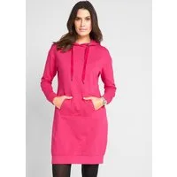 bonprix Sweatkleid mit Kapuze, aus Baumwolle und Viskose, lockere Passform