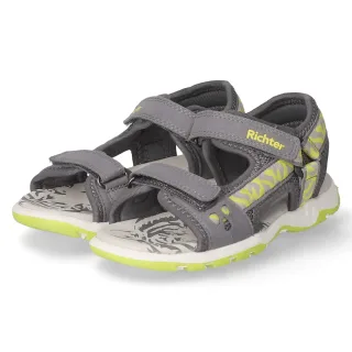 Richter Sandalen  Grau - Gr. 30 -  Leder und Textil