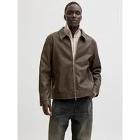 Jack & Jones Bikerjacke JJECASABLANCA PU JACKET NOOS mit Fronttaschen