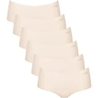 sloggi Panty 6er Pack ZERO Modal 2.0 (Spar-Set, 6-St) Short Slip - Nahtlos - Kein Abzeichnen unter Kleidung