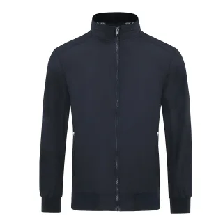 Heren Bomberjack met opstaande kraag, overgangsjack voor de herfst, casual sportjack zwart