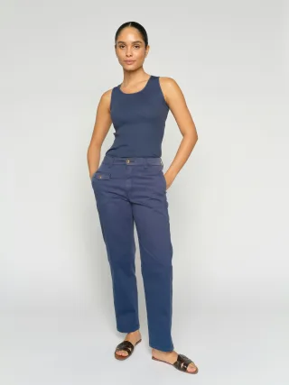 MOS MOSH - MMAymen Len Pant crown blue - Gr. - 26