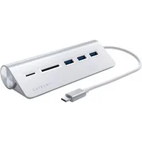 Satechi Type-C Aluminum USB Hub & Card Reader USB-Adapter USB 3.0 Typ A zu USB Typ C