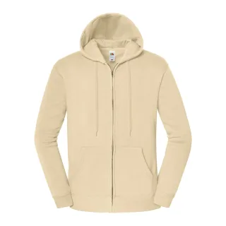 Fruit of the Loom - "Iconic Premium" Hoodie mit durchgehendem Reißverschluss für Herren/Damen Unisex (Wüstensand)