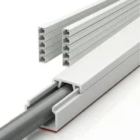 Floordirekt Kabelkanal Oskar selbstklebend 10 x 1 m, Kabelleiste Weiß für TV Wand (Kabelführung ideal im Wohnzimmer und Büro, Kabelabdeckung für Homeoffice Schreibtisch), weiß, verschiedene Größen