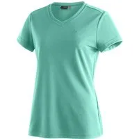 Maier Sports T-Shirt Trudy Damen Kurzarmshirt, leichtes Sommer Funktionsshirt, V-Ausschnitt
