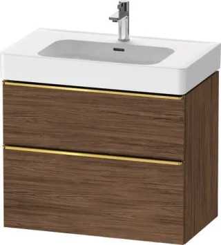 Duravit D-Neo Waschtischunterbau wandhängend Nussbaum dunkel Matt 784x452x625 mm - DE4377034210000 DE4377034210000