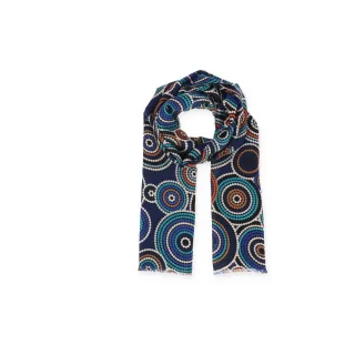 Halsüberkopf Accessoires - Schal Mandala 90x180 blau - Gr. - OS